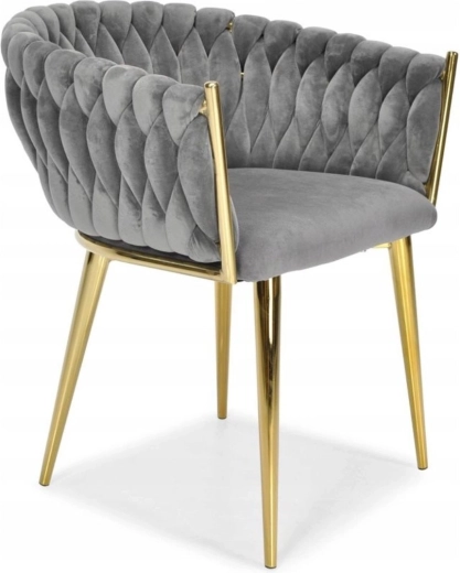 Pieds métalliques dorés pour la stabilité et le style