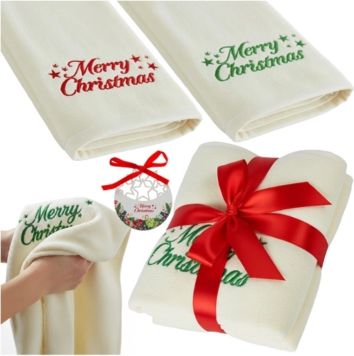 Serviettes de Noël Ruhhy, lot de 2 pcs 50 × 100 cm
