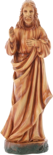 Figurine décorative de Jésus en polyrésine, 38 cm