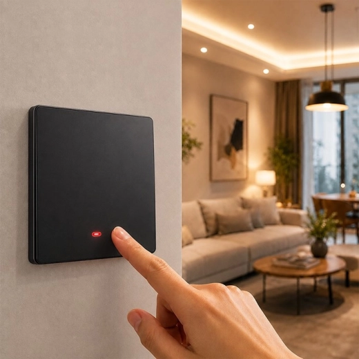 Commande tactile pratique sur le mur