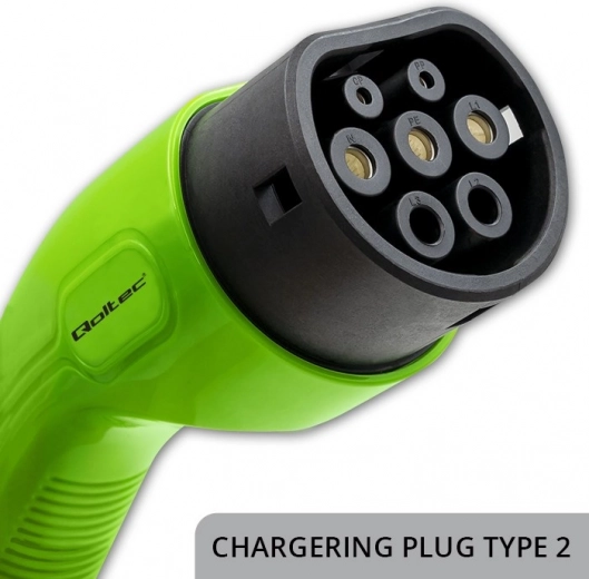 Chargeur portable pour voitures électriques Qoltec