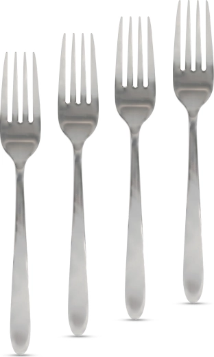 Set de fourchettes de table en acier inoxydable, 4 pièces