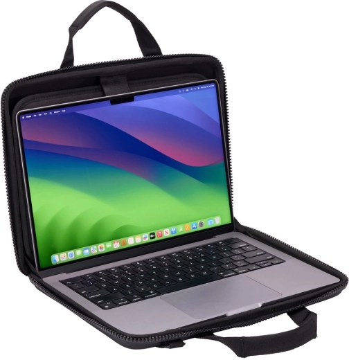Ouverture type clamshell pour travailler directement depuis la sacoche