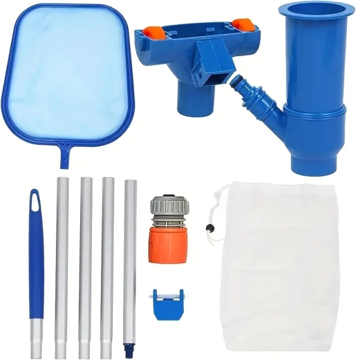 Kit complet d’accessoires pour l’entretien de la piscine