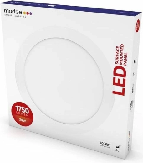 Panneau LED rond Modee 24 W blanc neutre