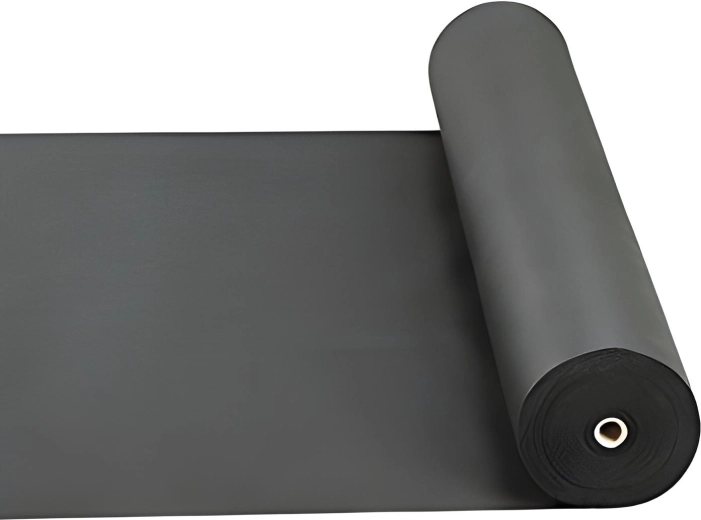 Toile non tissée noire 1,6 × 50 m, 50 g/m² – rouleau