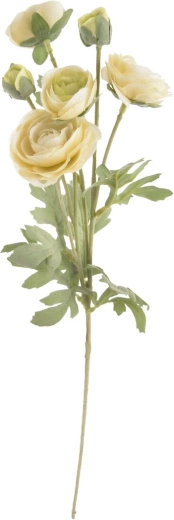 Renoncule artificielle blanche 66 cm