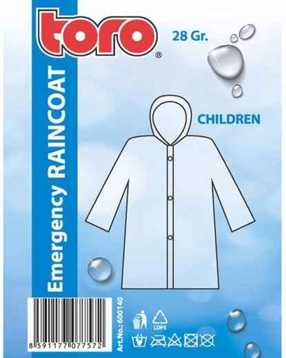 Poncho imperméable pour enfant avec capuche, taille universelle