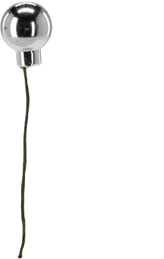 Set de 12 décorations de Noël mates sur fil métallique, en assortiment de couleurs