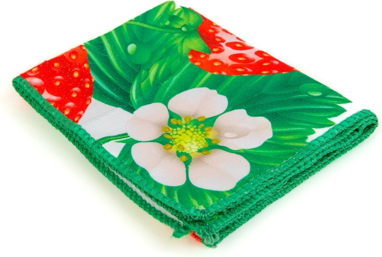 Chiffon en microfibre 40 × 60 cm - motif fraises