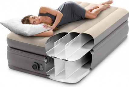 Matelas gonflable dura-beam twin comfort elevated avec pompe électrique intégrée