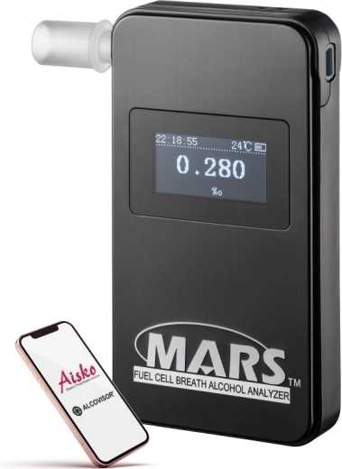 Alcovisor Mars BT éthylotest électrochimique Bluetooth noir - 1 pièce