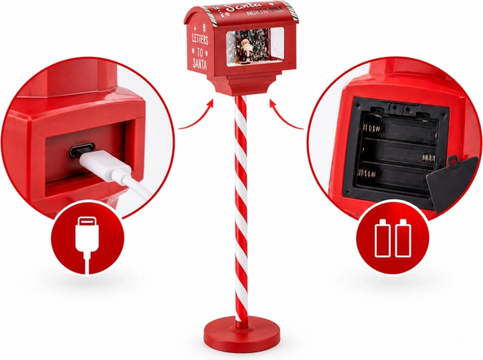 Alimentation par USB-C ou piles