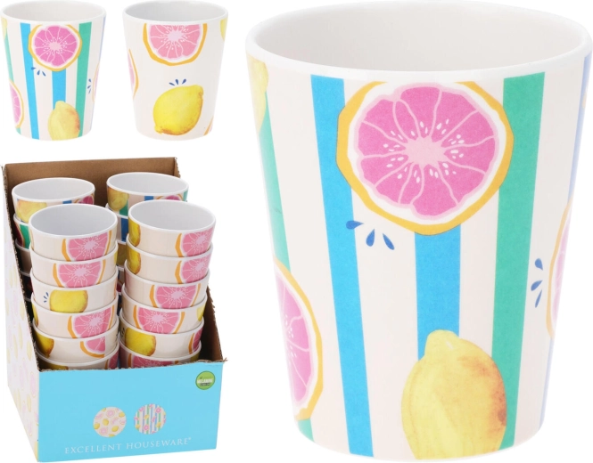 Gobelet en mélamine 350 ml avec motif fruité