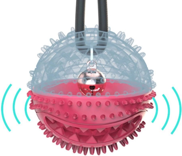 Balle remplissable et grelot amovible