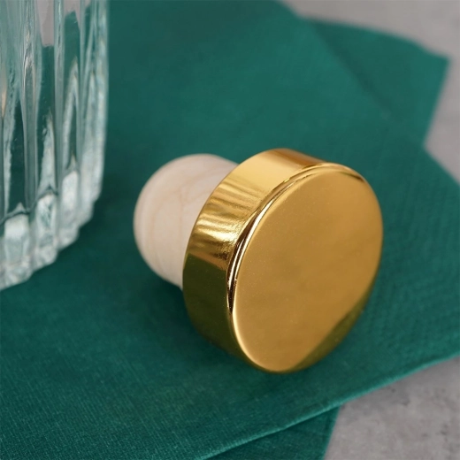 Bouchon doré étanche