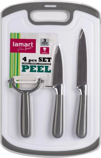 Ensemble de cuisine Lamart Peel avec couteaux, éplucheur et planche à découper