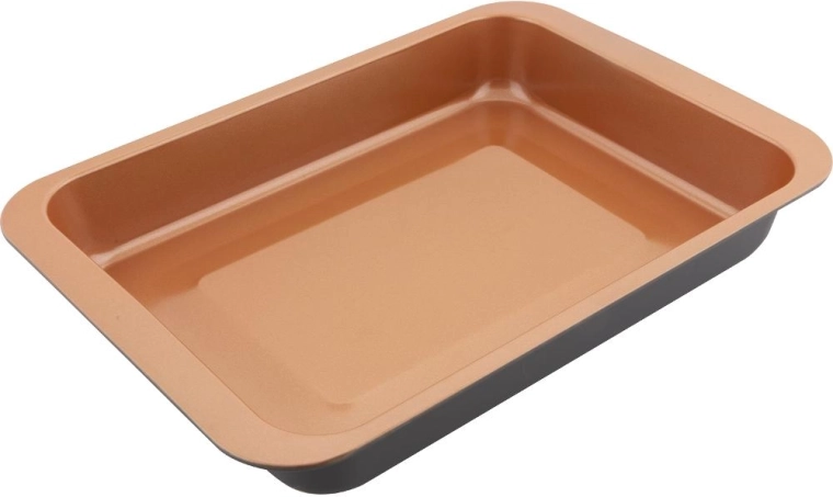 Plat à rôtir en cuivre Lamart 42 × 29 × 5 cm