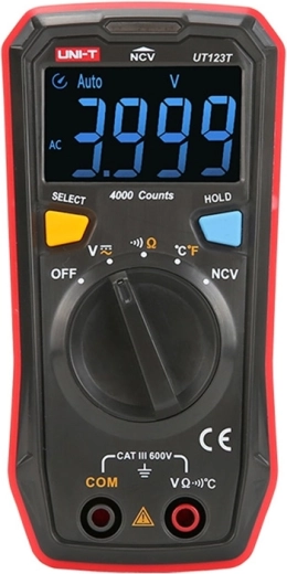 Uni-T UT123T multimètre numérique de poche pour usage domestique