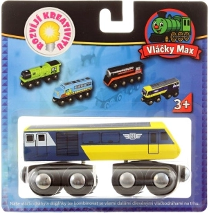 Locomotive en bois Maxim, train à grande vitesse