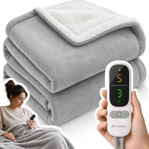 Couverture chauffante électrique CozyHeat 160 W, gris