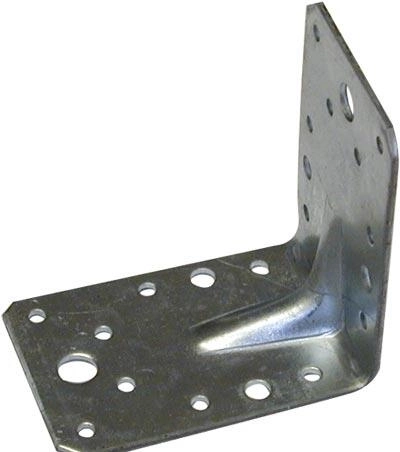Équerre en acier emboutie 65 × 90 × 90 mm, 3 mm