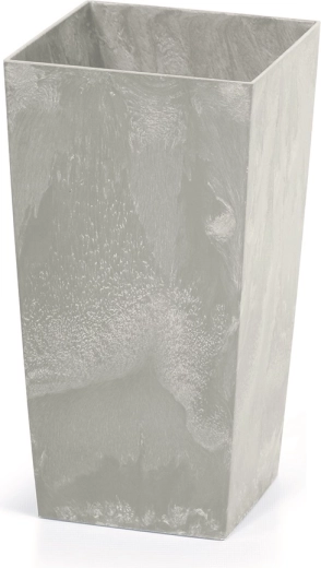 Pot à effet béton URBI Square avec insert 12,6 × 12,6 × 20 cm