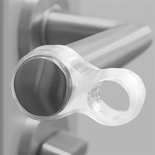 Butées en caoutchouc transparentes pour poignée de porte – 4 pièces