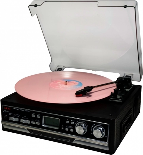 Platine vinyle multifonction avec cassette, radio et Bluetooth ATT-15SE