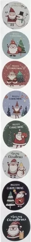 8 motifs de Noël avec l’inscription « Merry Christmas »