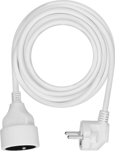Solight rallonge électrique 5 m avec 1 prise 16 A, blanc - 1 pièce
