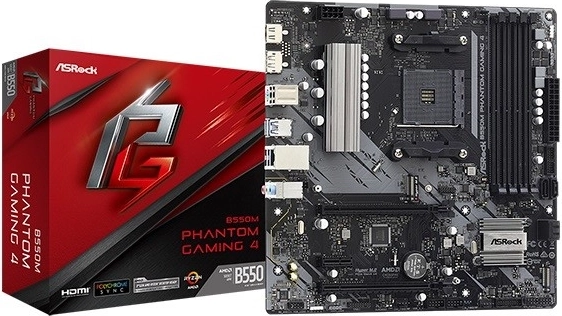 Carte mère ASRock B550M Phantom Gaming 4 AM4 mATX - 1 pièce