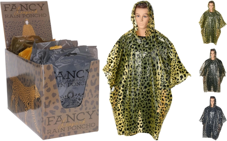 Poncho de pluie Safari pour adultes - 1 pièce