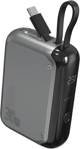 Batterie externe Pocket 30 W 10000 mAh avec câble USB‑C intégré 15 cm