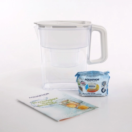 Carafe filtrante compacte 2,4 l avec cartouche B100-25 blanche