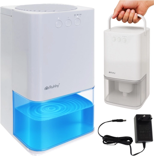 Déshumidificateur d’air Ruhhy avec rétroéclairage LED et minuterie - 1 pièce