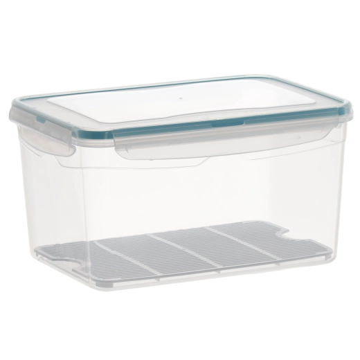 Boîte alimentaire en plastique avec couvercle, joint et grille 4,5 l