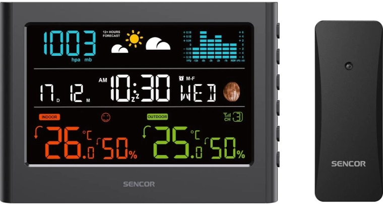 Station météorologique Sencor avec capteur sans fil