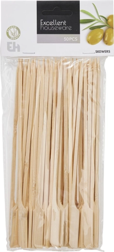 Brochettes de barbecue en bambou avec poignée 20 cm (50 pcs)