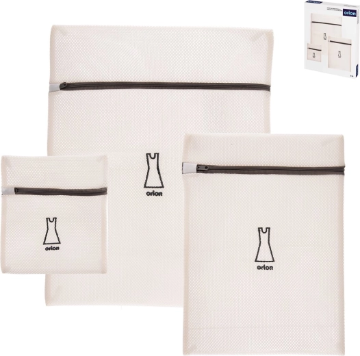 Lot de 3 sacs de lavage en filet pour linge délicat