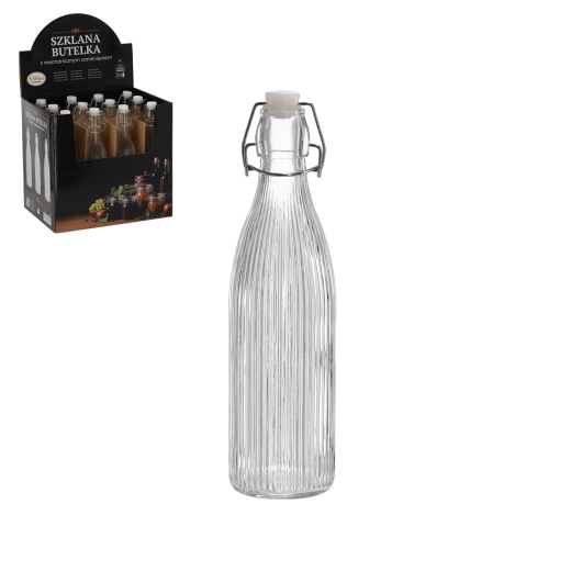 Bouteille ronde de 550 ml avec fermeture mécanique