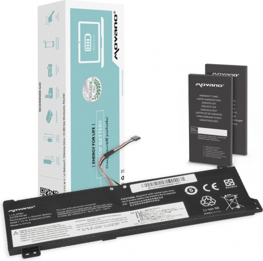 Batterie Movano pour ordinateur portable Lenovo V130-15IGM / V330-15IKB / V530-14IKB / V530-15IKB (L17L2PB3) 4750 mAh 37 Wh