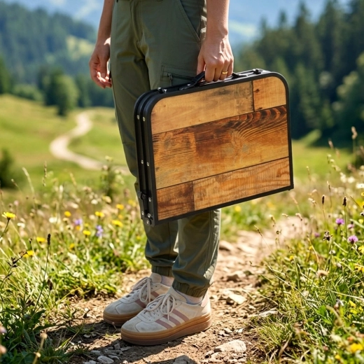 Pliage en valisette pour un transport facile