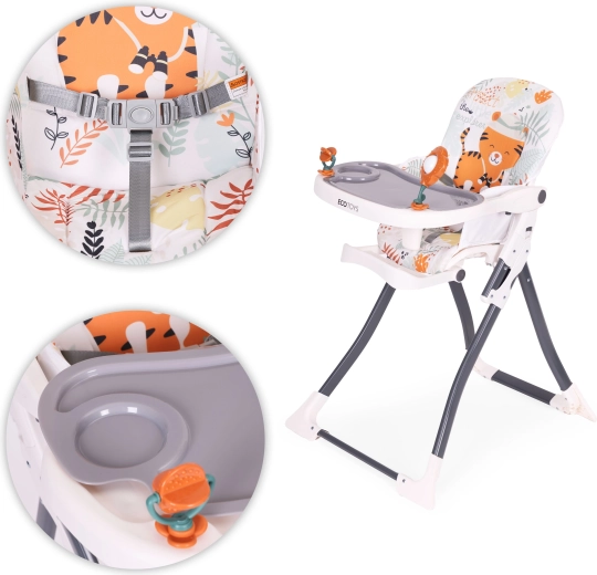 Double plateau avec jouets pour des repas ludiques