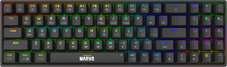 Clavier gaming mécanique Shogo 78W sans fil noir