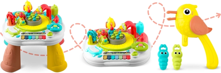 2 en 1 : table et tableau éducatif