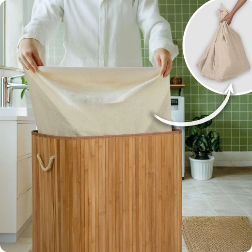 Sac en coton amovible – soulevez, nouez et lavez