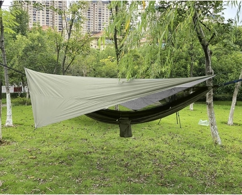 Solution de bivouac complète : hamac + moustiquaire + tarp
