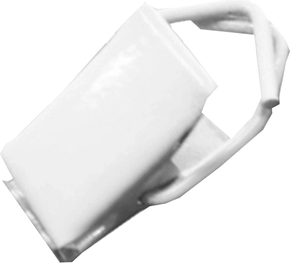 Pince métallique pour rideaux, blanche (25 pcs)