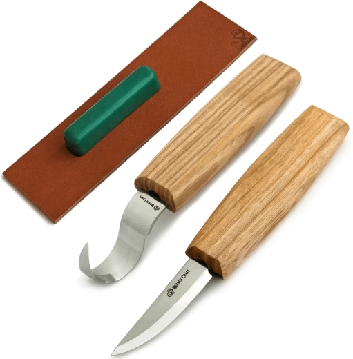 Kit de sculpture de cuillères Beavercraft S01 (2 couteaux et accessoires)